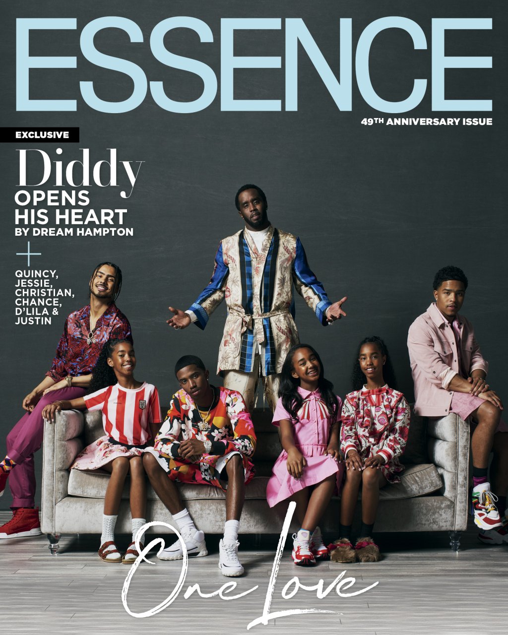 P. Diddy & All his Kids on the Cover of ESSENCE ... Opens Up About Kim ...